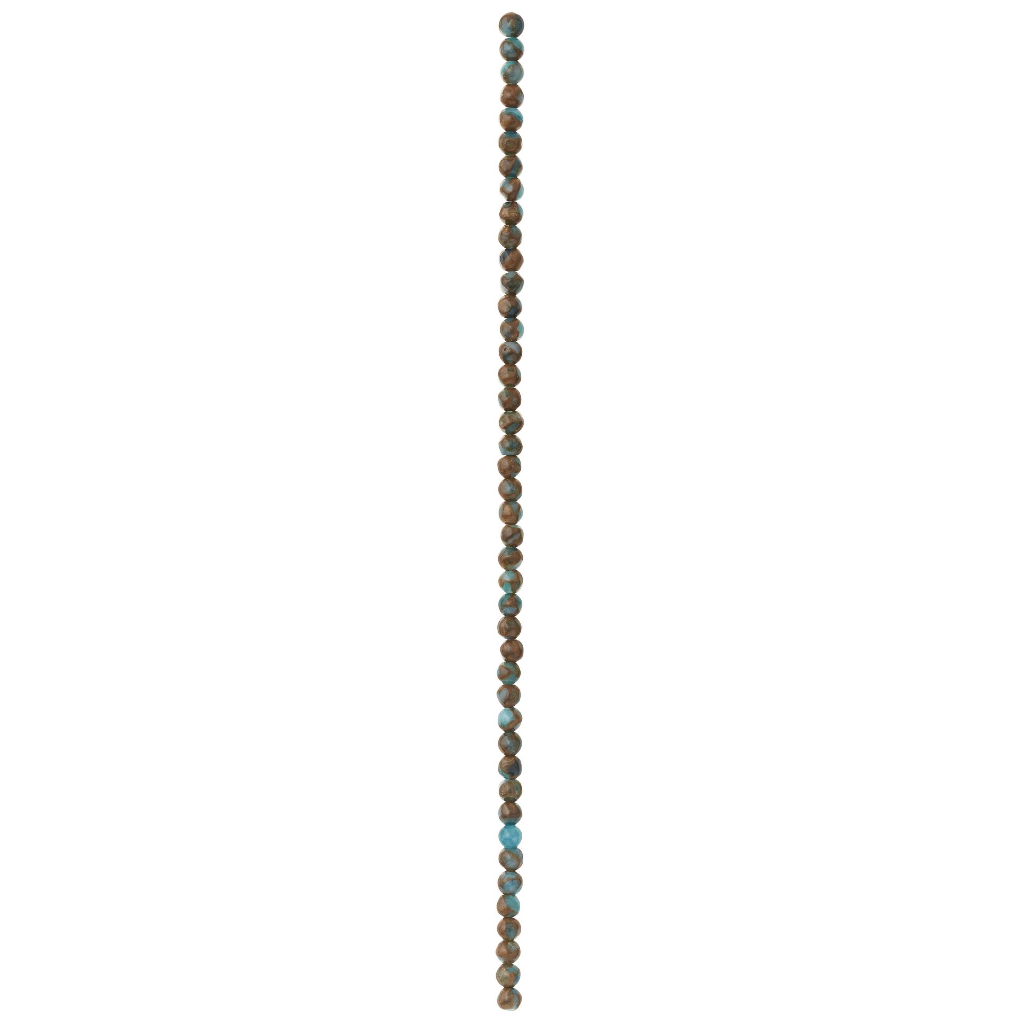 Light Blue Impression Jasper Round Beads by Bead Landing®, 4mm